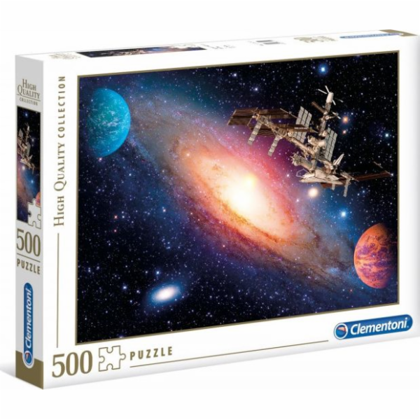 Clementoni Puzzle 500 dílků HQ Mezinárodní vesmírná stanice