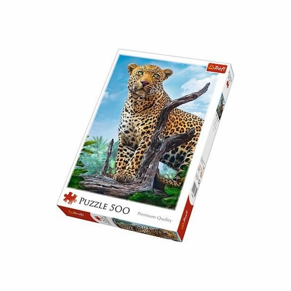 Puzzle 500 dílků - Divoký leopard