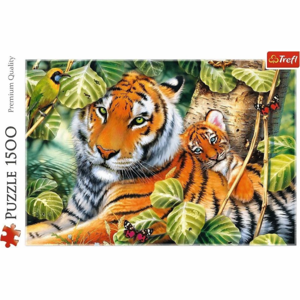 Puzzle 1500 dílků Dva tygři