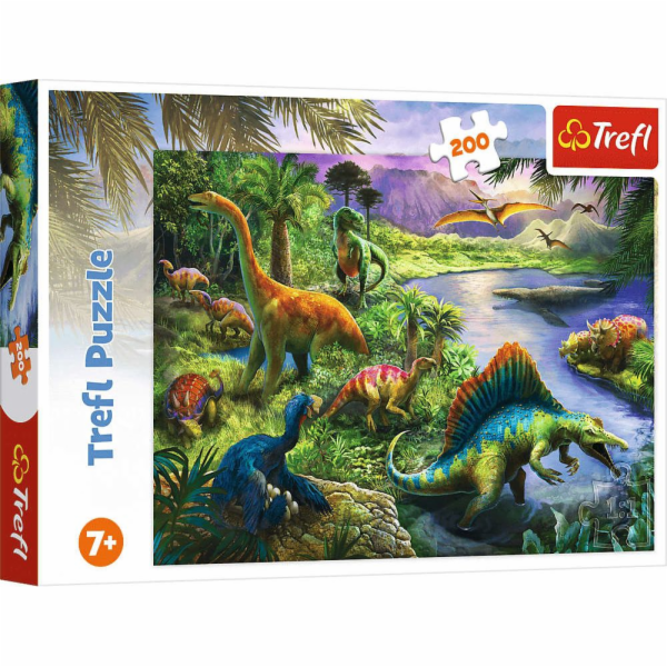 Puzzle 200 dílků Draví dinosauři