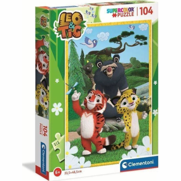 Puzzle 104 elementy Leo i Tig