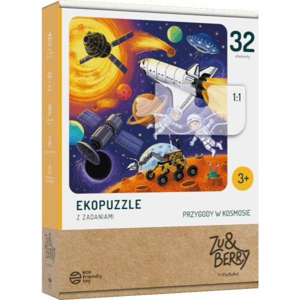 Puzzle 32 elementy Przygody w kosmosie