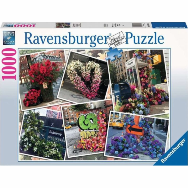 Ravensburger 2D Puzzle 1000 dílků NYC záblesk květin