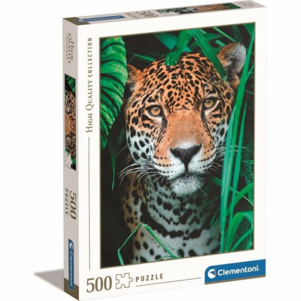 Puzzle 500 dílků vysoké kvality, Jaguar v džungli