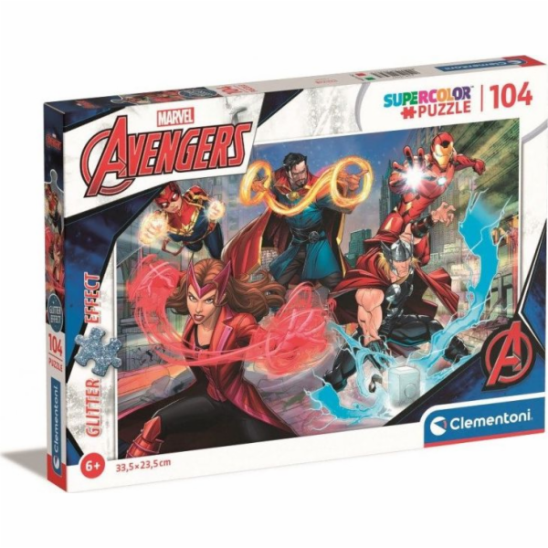 Puzzle se třpytkami 104 prvků The Avengers