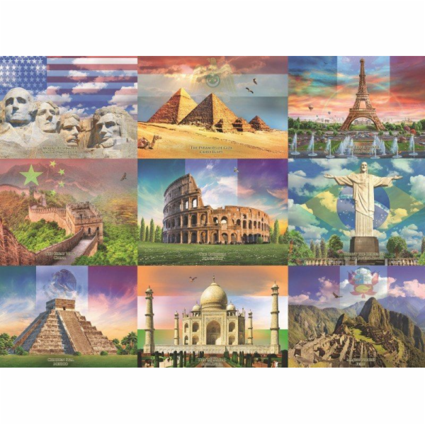 Ravensburger Puzzle pro děti 2D Monumentální stavby 200 dílků