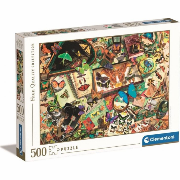 Puzzle 500 dílků vysoké kvality, sběratel motýlů