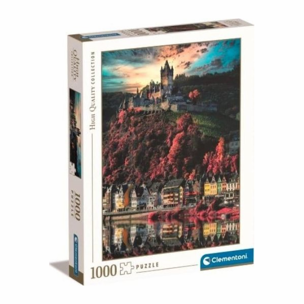 Puzzle 1000 dílků vysoké kvality, hrad Cochem