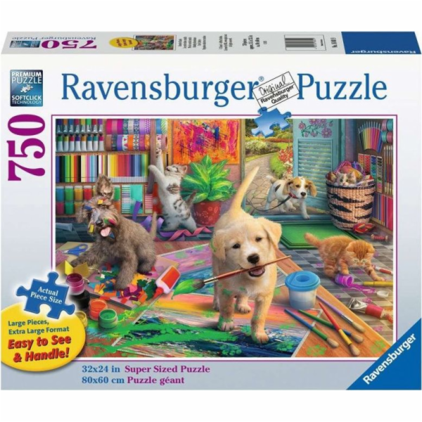 Ravensburger 2D Puzzle pro seniory Malé umělce 750 dílků