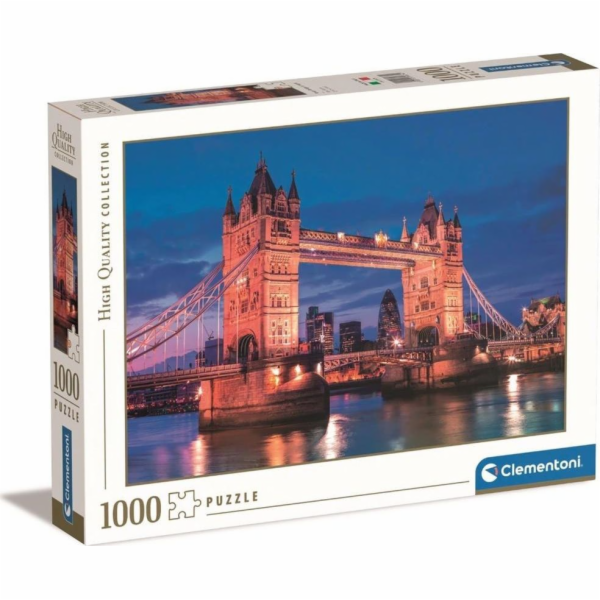 Puzzle 1000 dílků vysoké kvality, Tower Bridge v noci