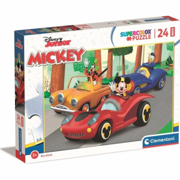 Puzzle 24 elementy MAXI Super Kolor, Mickey