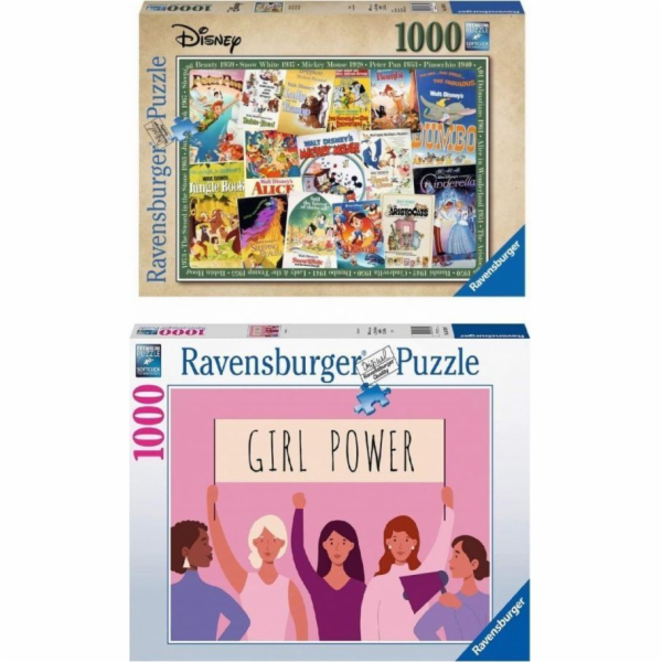 Ravensburger Puzzle 1000 dílků sada 2v1 19874 + 16730