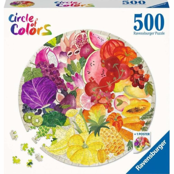 Puzzle 500 dílků Ovoce a zelenina