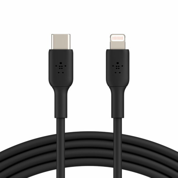 PVC USB-C to Lightning 1m černý kabel