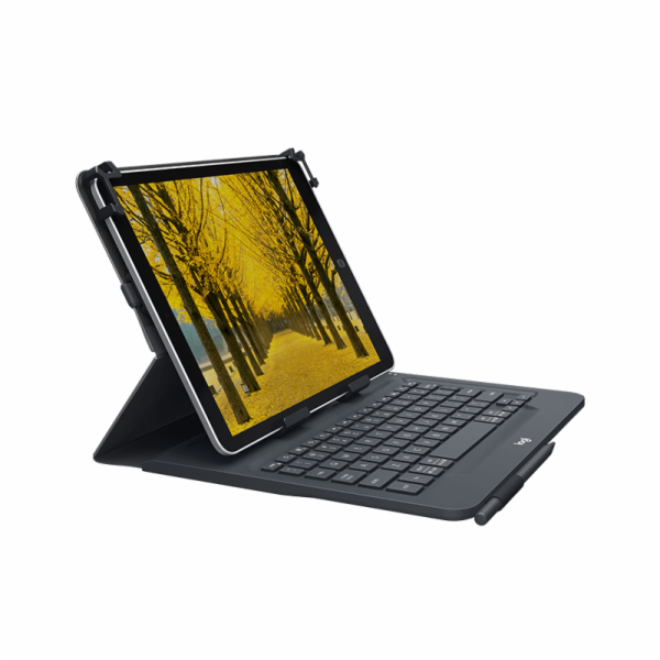 Logitech Universal Folio with integrated keyboard for 9-10 inch tablets - UK - INTNL