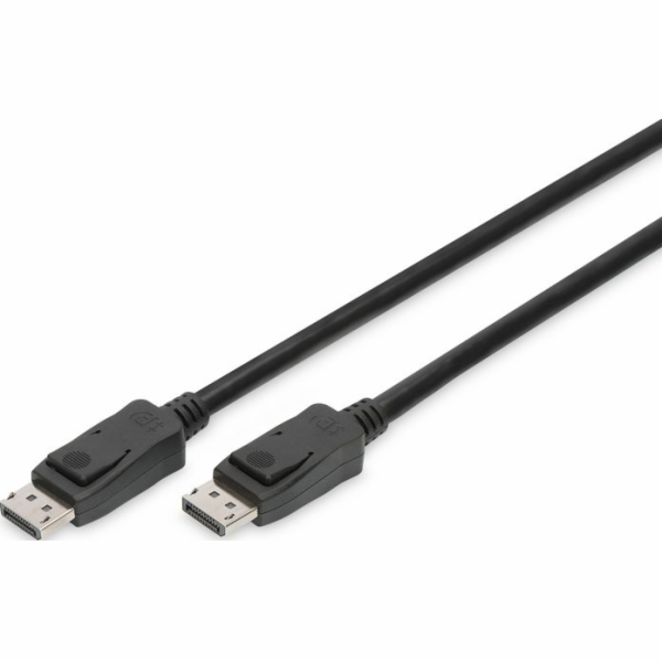 DIGITUS Připojovací kabel DisplayPort, DP M / M, 2,0 m, Ultra HD 8K, verze 1.3 / 1.4, bl