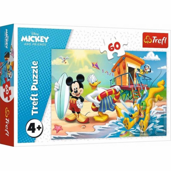 Puzzle 60 dílků Zajímavý den Mickey Mouse