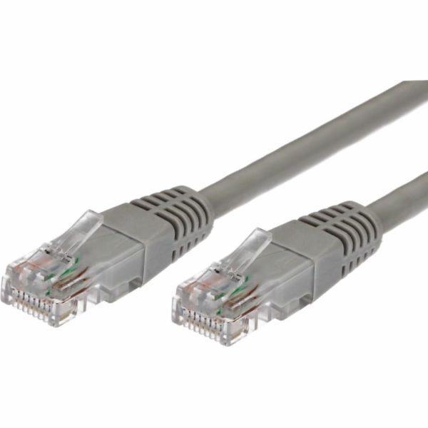 Patchcord kat.5e RJ45 UTP 3m. šedá