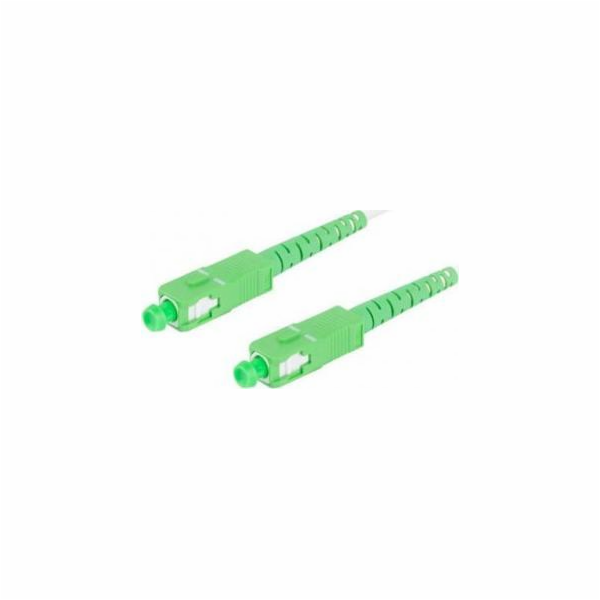 Propojovací kabel z optických vláken Sm Sc / Apc-Sc / Apc Simplex 3,0 mm 25 M bílý