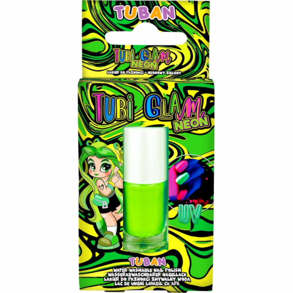 Tubi Glam lak na nehty - neonově zelený 5ml