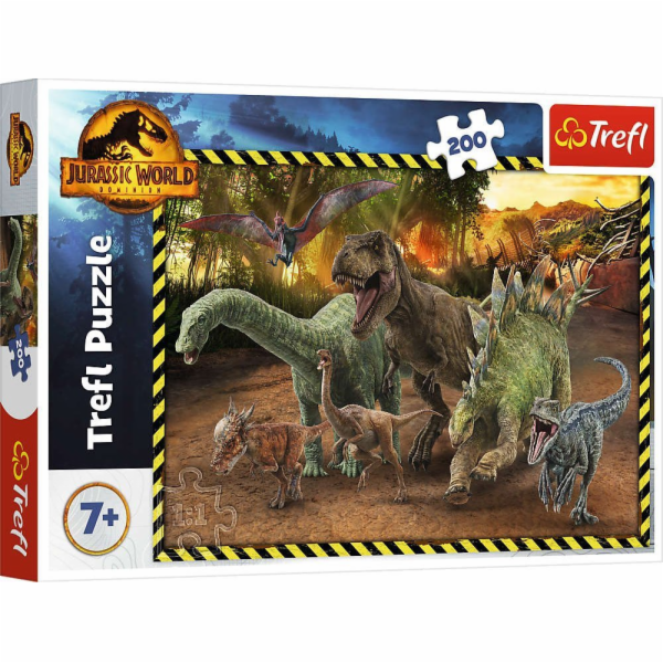 Puzzle 200 dílků Svatí dinosauři z Jurského parku