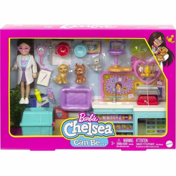 Veterinární sada pro panenky Barbie Chelsea HGT12