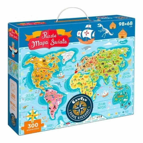 Puzzle Mapa světa 300 dílků