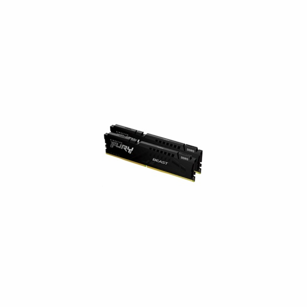KINGSTON DIMM DDR5 32GB (Kit of 2) 6000MT/s CL40 FURY Beast Černá XMP