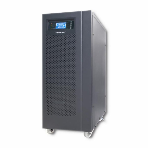 Qoltec 53044 Uninterruptible power supply UPS | On-line | Pure Sine Wave | 10kVA | 8kW | LCD | USB