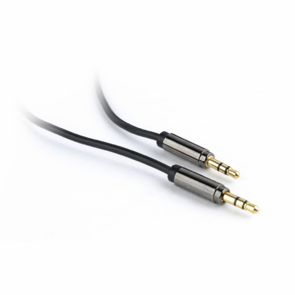 GEMBIRD Kabel přípojný jack 3,5mm M/M, 1,8m, HIGH QUALITY, zlacené konektory, audio