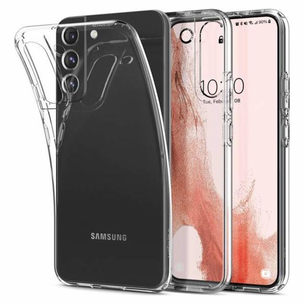 Ochranný kryt Spigen Liquid Crystal pro Samsung Galaxy S22 transparentní