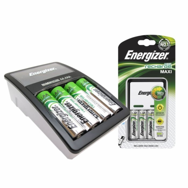 Nabíječka baterií Energizer Maxi + 4 nabíjecí baterie AA Po