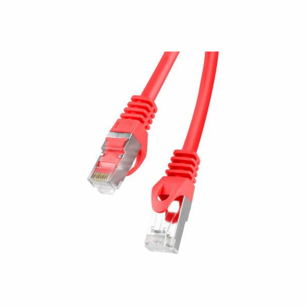 LANBERG Patch kabel CAT.6 FTP 20M červený Fluke Passed