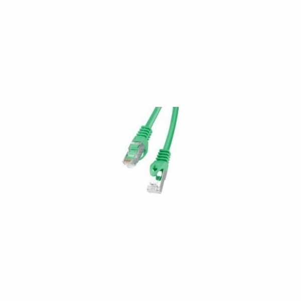 LANBERG Patch kabel CAT.6 FTP 15M zelený Fluke Passed