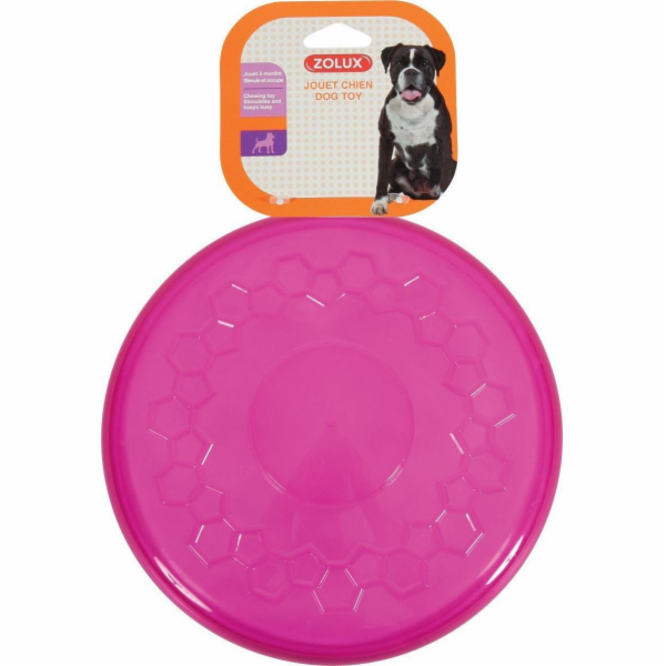 Hračka Zolux TPR frisbee POP 23 cm, růžová