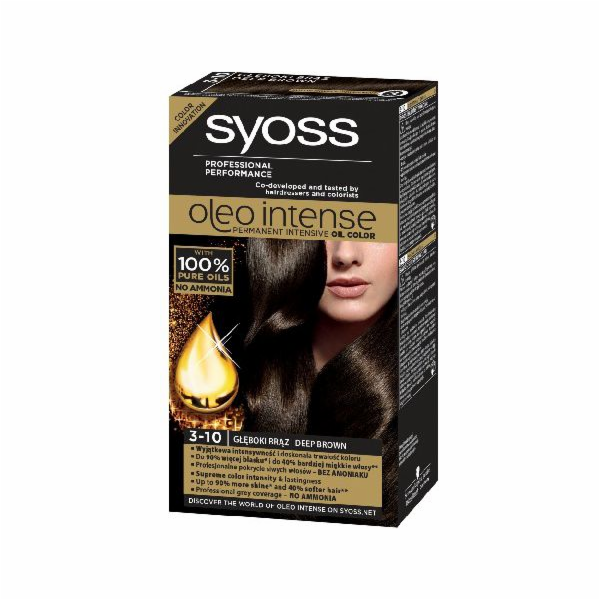 Syoss Barva na vlasy Oleo 3-10 tmavě hnědá 1op. - 68 840 743