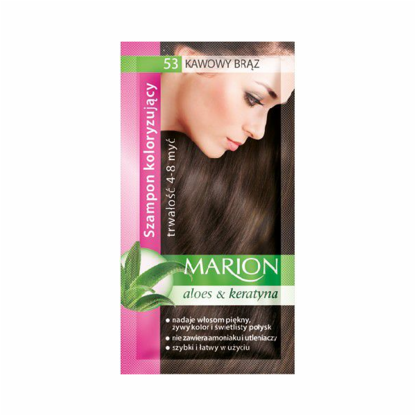 Marion Shampoo barvení 4-8 mytí č. 53 kávově hnědá 40 ml