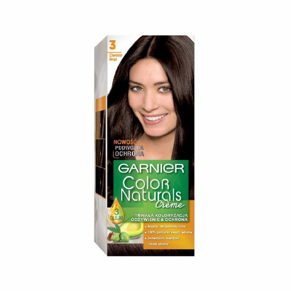 Garnier Color Naturals Barva krémová č. 3 Tmavě hnědá