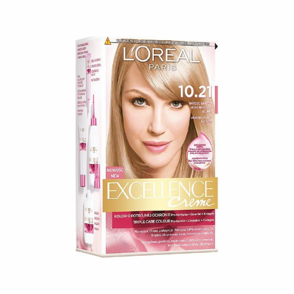 L'Oreal Paris Excellence Creme barva na vlasy 10,21 Very Light Pearl Blonde (3600010022633)