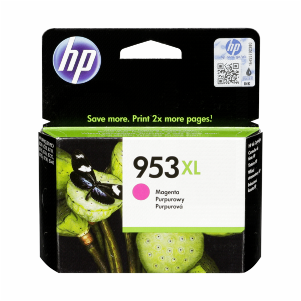 HP inkoustová kazeta 953XL purpurová F6U17AE originál