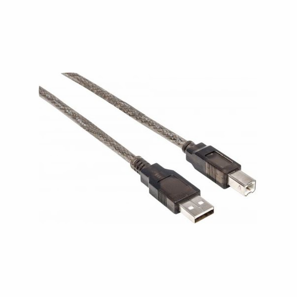 Kabel USB Manhattan USB-A - USB-B 15 m Czarny (152389)
