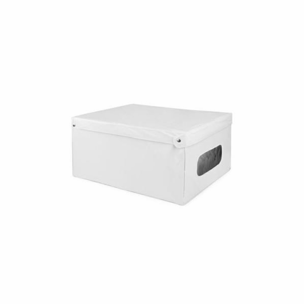 Box Compactor skládací úložný s víkem Smart 4, PVC - 50 x 40 x 25 cm, bílá