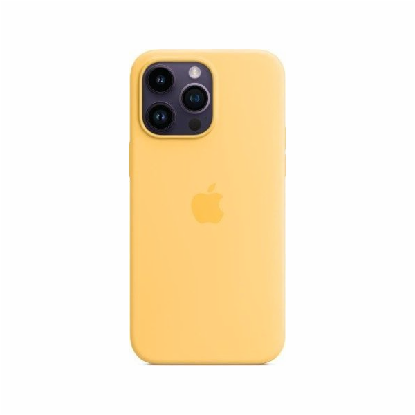 Silikonové pouzdro pro iPhone 14 Pro Max s MagSafe - bledě žluté