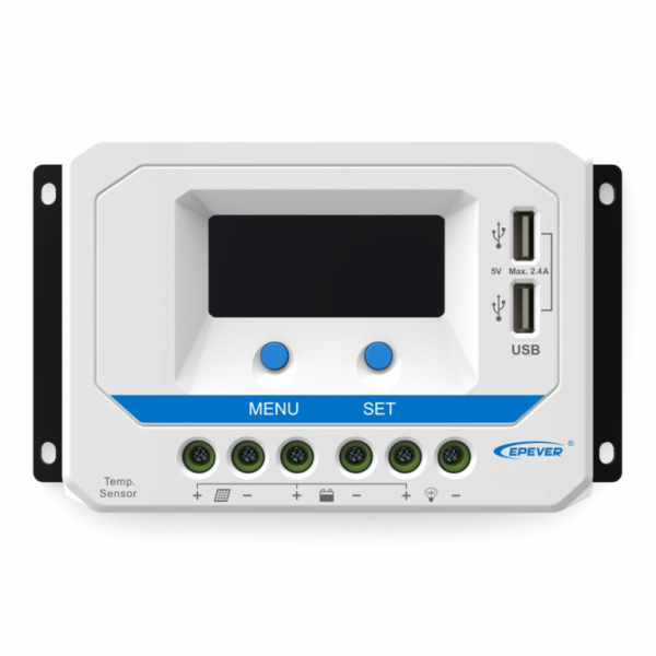 EPEVER VS3024AU PWM regulátor, solární, 12/24V, 30A, USB, vstup 50V VS3024AU