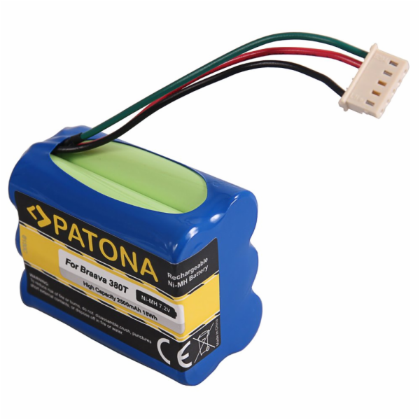 PATONA baterie pro robotický vysavač iRobot Braava 380T/390T 2500mAh, 7,2V Ni-Mh