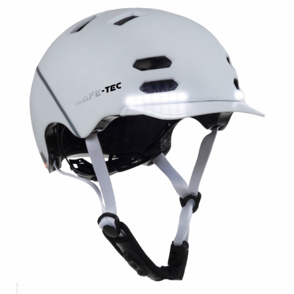 Safe-Tec SK8 SAFE-TEC Chytrá Bluetooth helma/ SK8 White M