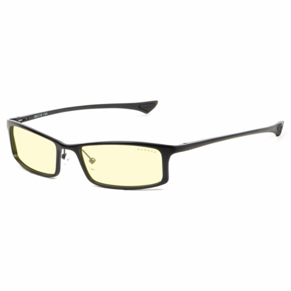 GUNNAR kancelářske/herní dioptrické brýle PHENOM READER ONYX * jantárová skla * BLF 65 * dioptrie +3