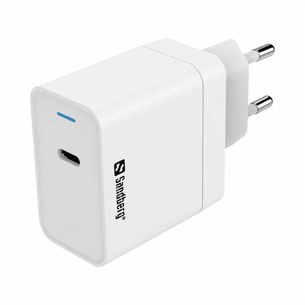 Sandberg USB-C AC Charger PD65W, EU, bílá