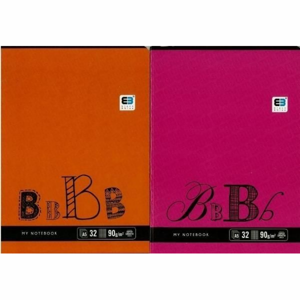 Interdruk Notebook A5 / 32K, barevná řada Black &amp; Blue (10 položek)