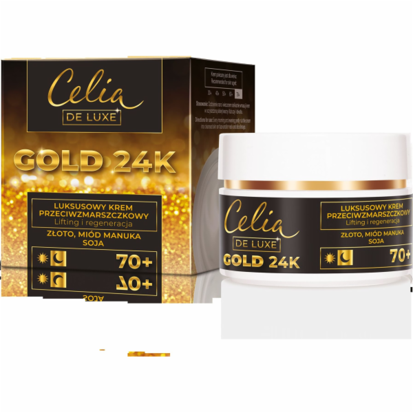 Celia Gold 24K Luxusní krém proti vráskám 70+